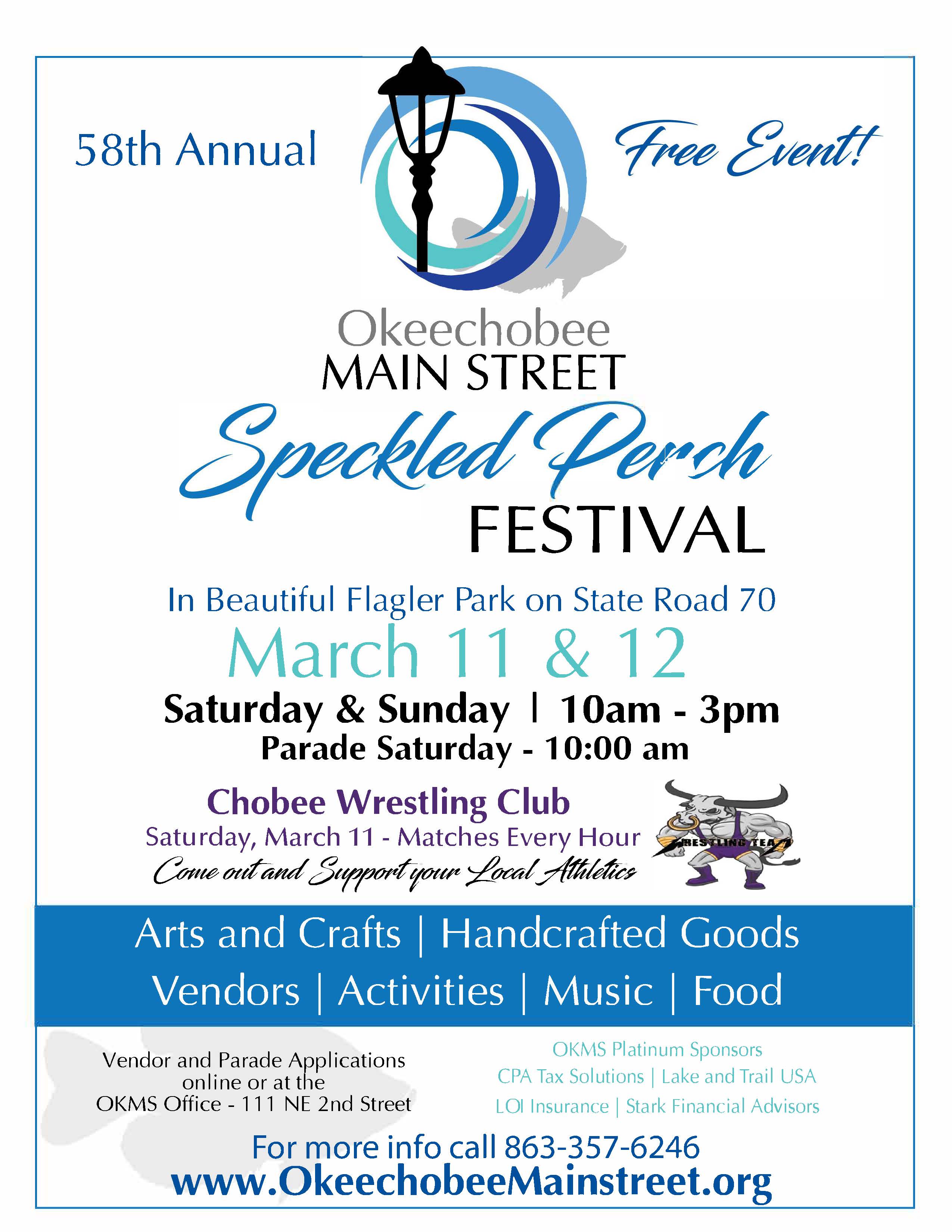 Okeechobee Main Street Inc. Speckled Perch Festival